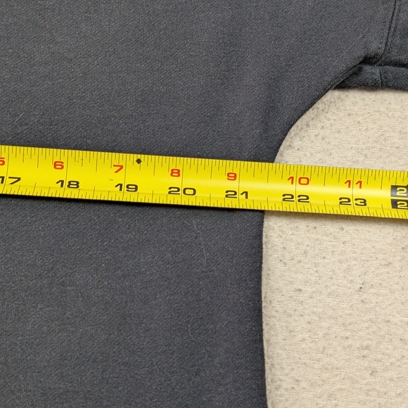 Nike Yoga Luxe Fleece V-Neck Cropped Sweatshirt Black Size XS - Picture 13 of 15